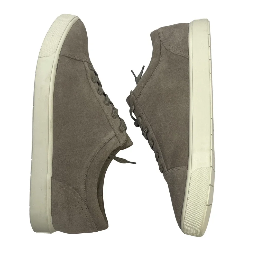 Vince Women's Suede Platform Sneakers Grey Low Top Casual Sz 10‎ $225 Minimalist